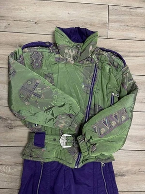 Traje de mujer Kaelin vintage de una pieza esquí nieve aislado EUR 40 US 10 aislado  Foto 1 de 4