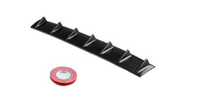 Universal Carbon Look Rear Lower Bumper Diffuser Fin Spoiler Lip Wing Splitter Foto 1 de 4