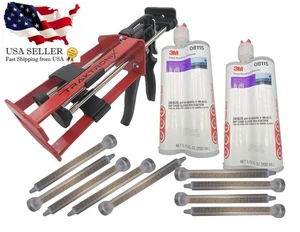 2-3M 08115 Plattenkleber + Auftragspistole 08571 + 9 Mischdüsen 8193 - Bild 1 von 9