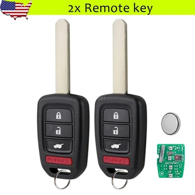 2 para Honda HR-V 2016-2021 2014-2016 CR-V mando a distancia 4 botones MLBHLIK6-1T Foto 1 de 4