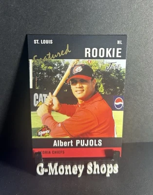 Tarjeta de novato Just Minors 2004 edición negra Albert Pujols (RC) Peoria Chiefs #ap3 Foto 1 de 2