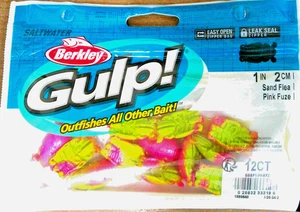 Berkley Gulp! Salzwasser Sandkrabbe Floh Brandung Bytes Sandflöhe Weichköder PNKFZ - Bild 1 von 1