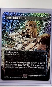 MTG Magic The Gathering WOT Anime Borderless Confetti Foil #87 Smothering Dethe - Foto 1 di 2