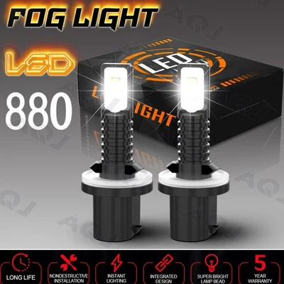 For Saturn L300 2001-2002 Super Bright White 2X 880 LED Fog Light Bulbs 6000K Foto 1 de 4