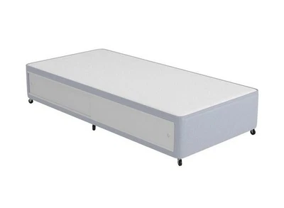 STONEHOUSE 3ft x 6ft3 Single Divan Bed Base With Sliding Doors Storage in Grey Colour