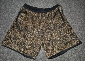 Adidas pantaloncino reversibile stampa leopardata/nero originale Firebird uomo taglia 4XL - Foto 1 di 10