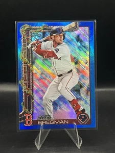 2025 Topps Holiday Alex Bregman #H154 Blue Metallic Glitter Boston Red Sox - Picture 1 of 2