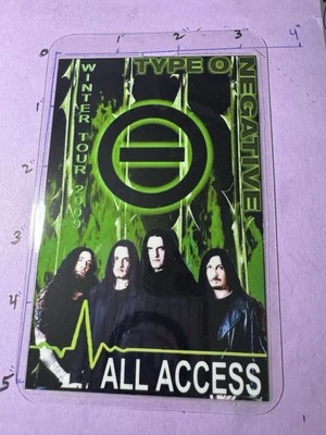 Type O Negative Commemorative 2009 Winter Tour All Access Backstage Pass - Image 1 of 3
