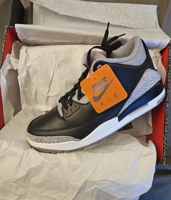 Jordan 3 Retro OG Mid Negro Cemento Para Hombre Foto 1 de 4