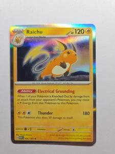 Raichu 026/165 Sv: Scarlet & Violet 151 Holo Rare Near Mint Nm Pokemon Tcg - Picture 1 of 2