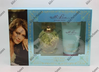 With Love by Hilary Duff 3.3oz(100ml) EDP Spray+Body Lotion 5oz(150ml) for women - Image 1 of 2