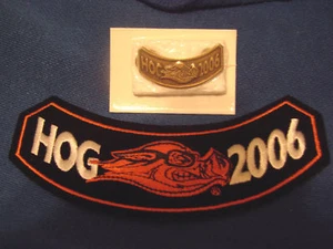 HARLEY DAVIDSON 2006 HOG PIN & PATCH NUOVO LOOK COMPRALO!! - Foto 1 di 1