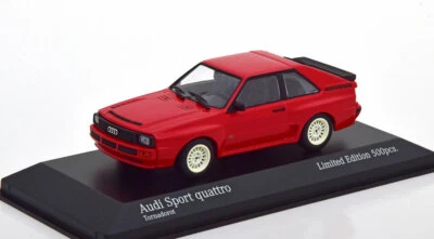 Audi Sport Quattro 1983 1986 Tornado Red Minichamps 943012123 1/43 500 Pieces - Image 1 of 4