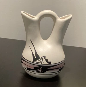 Home Decor Ceramic Vase Handmade Artis Signed Moder Art - Picture 1 of 8