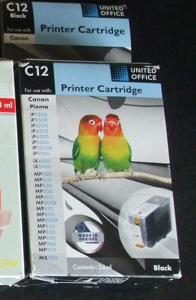 1 X C12 BLACK UNITED OFFICE BLACK INK CARTRIDGE - Image 1 of 1