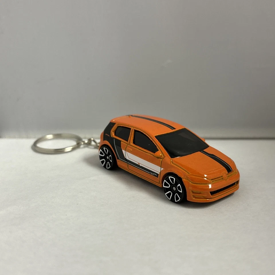 RARE KEY CHAIN ORANGE VOLKSWAGEN GOLF GTI MK7 CUSTOM LIMITED EDITION 2015-2021 - Image 1 of 2