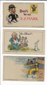 3 NY American Journal Examiner Comic Postcards Artist Signed p1013 - Picture 1 of 2