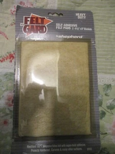 Felt Gard by Shepherd Self Adhesive Felt Pads - 4-1/2 by 6 inch  2 pads included - Picture 1 of 2