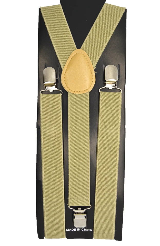 Tirantes elásticos unisex con clip "caqui" espalda en Y Tirantes ajustables Foto 1 de 1