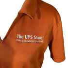 Official UPS Store MEDIUM Employee Port Authority WOMEN Work Polo Shirt Orange