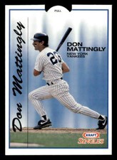 Don Mattingly 1993 Kraft Singles Superstars  Card #9 New York Yankees