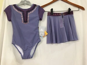 NWT Disney Store Wish Swimsuit 2pc UPF 50+ Girls Purple 4,5/6 - Picture 1 of 3