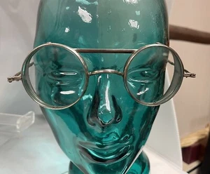 Vintage Dockson Wire Rim Round Lense Safty Glasses w/Side Sheilds - Picture 1 of 5