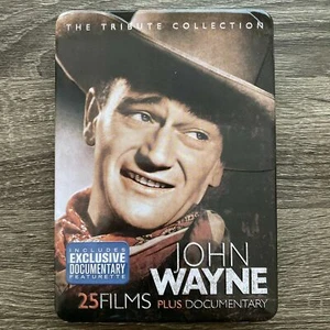 John Wayne: The Tribute Collection 25 Films DVD Set in Tin Case + Documentary - Picture 1 of 3