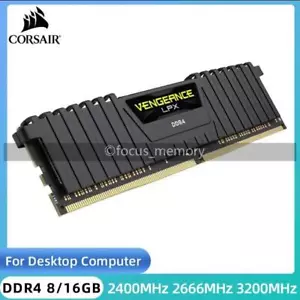 CORSAIR Vengeance LPX 8GB/16GB/32GB RAM DDR4 3200 2666 2400 DIMM Desktop 288Pin - Zdjęcie 1 z 20