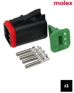 Molex ML-XT DT06-4S-KIT ENCHUFE DE 4 VÍAS ENCHUFES HEMBRA Kit de conectores Deutsch - Imagen 1 de 1