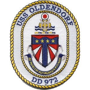 DD-972 USS Oldendorf Crest Patch - Picture 1 of 6
