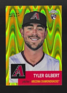 Tyler Gilbert 2022 Topps Chrom Platin #314 GELBER STRAHLWELLENREFRAKTOR/250 RC - Bild 1 von 2