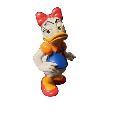 Disney Bully Bullyland Daisy Duck Kunstoff Figur 7 cm 1988 - Bild 1 von 3
