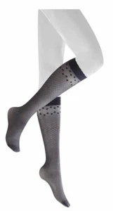 Kunert "Elegant Rhombs" Kniestrumpf transparent mit Rautenmuster - Bild 1 von 2