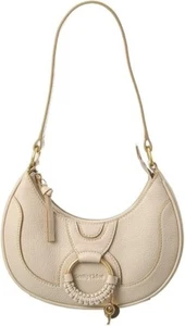 See by Chloe Hana Half Moon Bag, Cement Beige - NWOT - Picture 1 of 3
