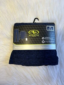 Athletic Works Thermal Underwear Set Boys Size XS (4-5) Blue Thumbholes Pajamas - Picture 1 of 5