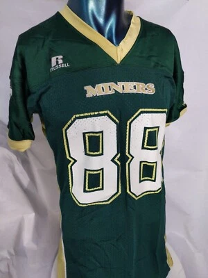 Football Jersey Size M Pro Cut  88 Green  gold Miners  Russell Athletic - Image 1 of 4