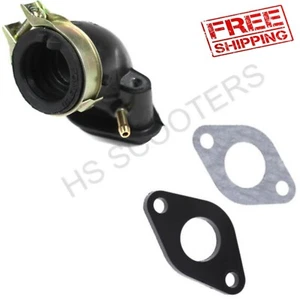 Carburetor Intake Manifold Inlet Pipe Gasket For GY6 50cc Gas Moped Scooter Bike - Picture 1 of 2
