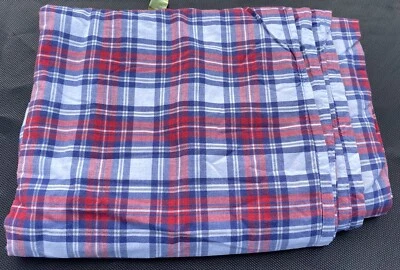 IKEA Plaid Snoa Rutan DUVET COVER Blue Red White COTTON Twin - Image 1 of 4