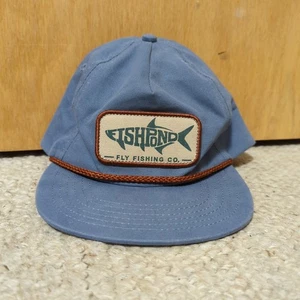 Fishpond Fly Fishing Hat Mens One Size Adjustable Snapback Patch Logo Rope Brim - Picture 1 of 8