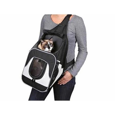 Rucksack für Haustiere Trixie Savina Schwarz Grau 30 × 33 × 26 CM - Bild 1 von 4