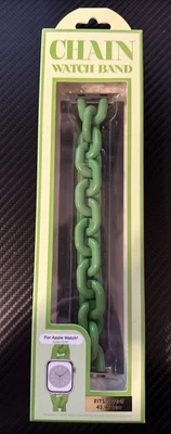 Pulsera de cadena Prime Connect VERDE Apple Watch serie 1-6/SE 42/44/45/49 mm Foto 1 de 2