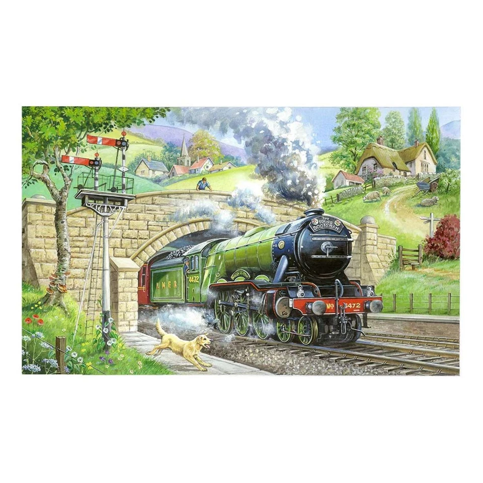 The House of Puzzles, Train Spotting, BIG 250 Piece Jigsaw Puzzle - Image 1 of 1