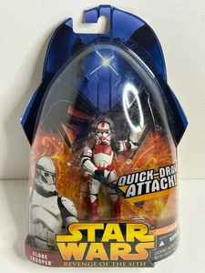 Clone Trooper Quick-Draw RED 6 2005 STAR WARS Revenge of the Sith NEW MOC - Picture 1 of 2
