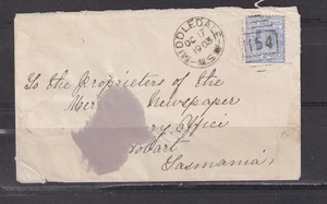NEW SOUTH WALES, 1154, RRRR,  MIDDLEDALE cds., 2d., 1904 Tatt's cover. - Picture 1 of 1
