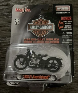 New Maisto Harley Davidson Series 2 Die-cast Replica 1936 EL Knucklehead 2004 - Picture 1 of 8