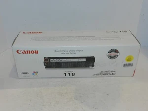 OEM Genuine Canon 118 (2659B001) Yellow Toner Cartridge NEW SEALED NIB - Picture 1 of 2