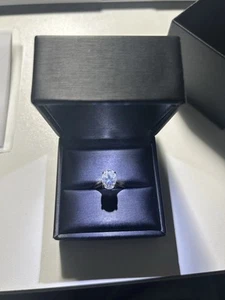 Oval Cut Lab Created Diamond Engagement Ring (Infinity Diamond Jewellery) - Picture 1 of 12