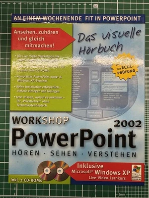 Microsoft Power Point 2002 Multimedia Seminar auf CD mit Benutzerhandbuch - Bild 1 von 4