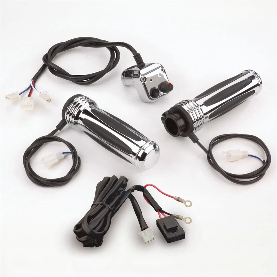 Show Chrome Comfort Heated Grips for Honda 17-381 - Image 1 of 3